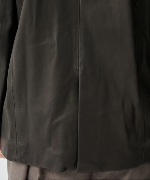 CITY TOKYO(シティトウキョウ)の「【CITY TOKYO/シティートウキョウ】Sheepskin Leather Jacket/本革レザーテーラードジャケット(テーラードジャケット・レディース・ブラック・FREE)」の5枚目の写真
