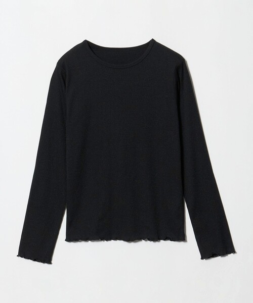 A DAY IN THE LIFE UNITED ARROWS(アデイインザライフユナイテッドアローズ)の「ラメ リブ メローカットソー <A DAY IN THE LIFE>(Tシャツ/カットソー・レディース・ライトグレー/ナチュラル/ブラック/その他1・FREE)」の2枚目の写真