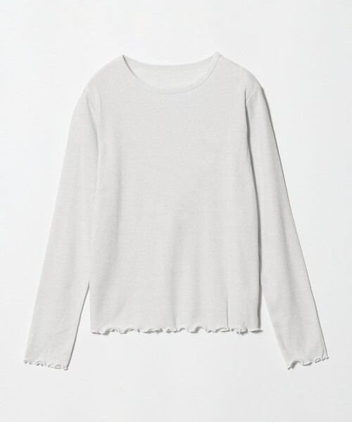 A DAY IN THE LIFE UNITED ARROWS(アデイインザライフユナイテッドアローズ)の「ラメ リブ メローカットソー <A DAY IN THE LIFE>(Tシャツ/カットソー・レディース・ライトグレー/ナチュラル/ブラック/その他1・FREE)」の17枚目の写真