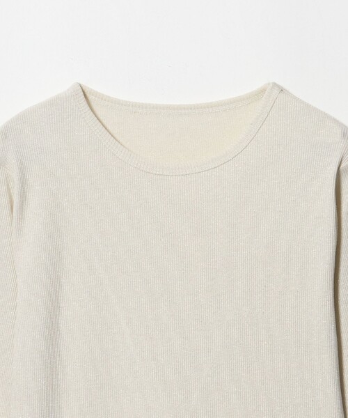 A DAY IN THE LIFE UNITED ARROWS(アデイインザライフユナイテッドアローズ)の「ラメ リブ メローカットソー <A DAY IN THE LIFE>(Tシャツ/カットソー・レディース・ライトグレー/ナチュラル/ブラック/その他1・FREE)」の20枚目の写真