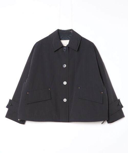 Mackintosh(マッキントッシュ)の「NEW HUMBIE SHORT THINDOWN(ステンカラーコート・レディース・ブラック・6)」の1枚目の写真