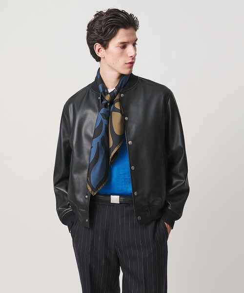 UNITED ARROWS(ユナイテッドアローズ)の「レザーライク ボンバージャケット(ブルゾン・メンズ・ブラック・S/XL/M/L)」の2枚目の写真