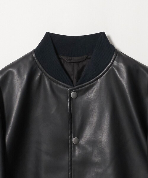 UNITED ARROWS(ユナイテッドアローズ)の「レザーライク ボンバージャケット(ブルゾン・メンズ・ブラック・S/XL/M/L)」の10枚目の写真