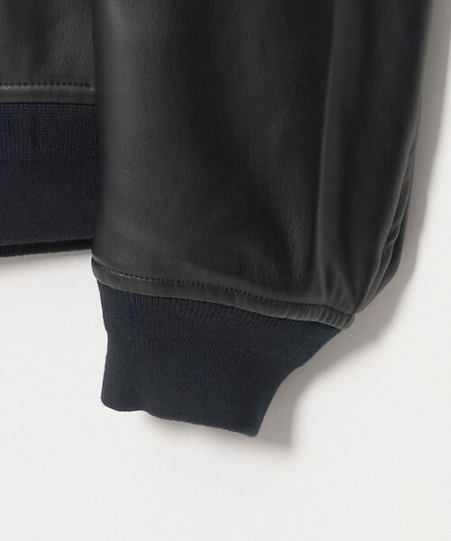 UNITED ARROWS(ユナイテッドアローズ)の「レザーライク ボンバージャケット(ブルゾン・メンズ・ブラック・S/XL/M/L)」の11枚目の写真