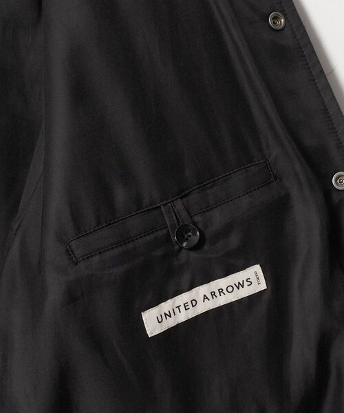 UNITED ARROWS(ユナイテッドアローズ)の「レザーライク ボンバージャケット(ブルゾン・メンズ・ブラック・S/XL/M/L)」の14枚目の写真