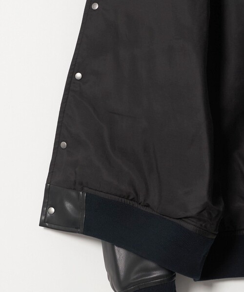 UNITED ARROWS(ユナイテッドアローズ)の「レザーライク ボンバージャケット(ブルゾン・メンズ・ブラック・S/XL/M/L)」の15枚目の写真