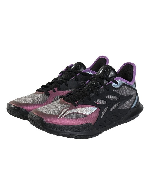 Kinetics(キネティクス)の「LI-NING Speed12(リーニン スピード12)(スニーカー・メンズ・ホワイト/ブラック×パープル・26cm/26.5cm/27cm/27.5cm/28cm/28.5cm)」の2枚目の写真