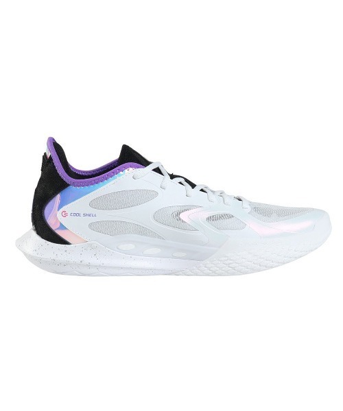 Kinetics(キネティクス)の「LI-NING Speed12(リーニン スピード12)(スニーカー・メンズ・ホワイト/ブラック×パープル・26cm/26.5cm/27cm/27.5cm/28cm/28.5cm)」の10枚目の写真