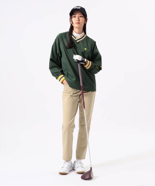 BEAMS GOLF(ビームスゴルフ)の「ORANGE LABEL / サイドゴム 撥水 ストレッチ パンツ(UVカット)(その他パンツ・レディース・ネイビー/ベージュ・MEDIUM/SMALL/LARGE)」の3枚目の写真