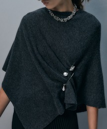 IRIS47（イリスフォーセブン）の「【IRIS 47】drape cashmere poncho/ドレープ カシミヤ ポンチョ（ポンチョ）」