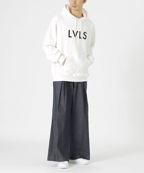 LOVELESS(ラブレス)の「リアクティブデニムフレアバギーパンツ(デニムパンツ・メンズ・ネイビー・M)」の3枚目の写真