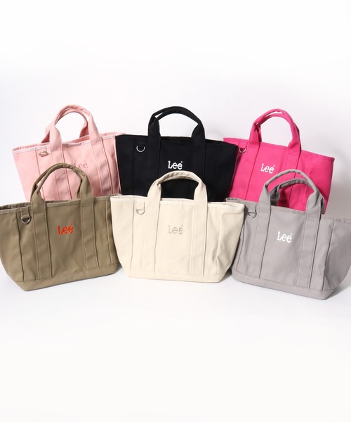 Lee(リー)の「2026AW Lee/リー ミニキャンバス カラートートバック ランチバック(トートバッグ・レディース・ライトピンク/ブラック/ピンク/オフホワイト/グレー/ブラウン・FREE)」の20枚目の写真