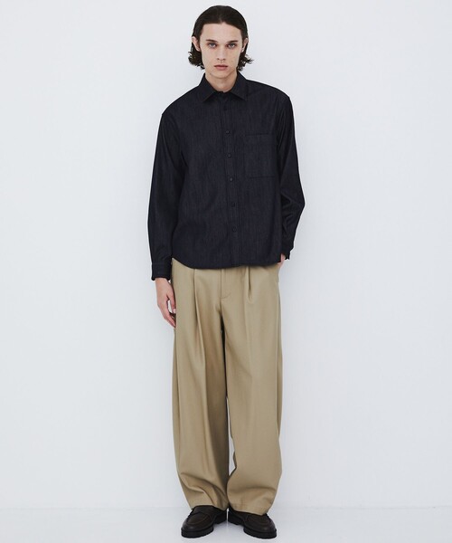 UNITED TOKYO(ユナイテッドトウキョウ)の「SILK DENIM RELAX SHIRT(シャツ/ブラウス・メンズ・ダークインディゴブルー・1/2)」の7枚目の写真