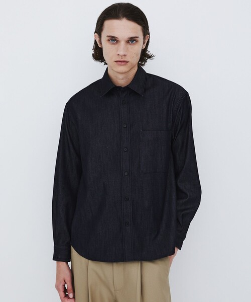 UNITED TOKYO(ユナイテッドトウキョウ)の「SILK DENIM RELAX SHIRT(シャツ/ブラウス・メンズ・ダークインディゴブルー・1/2)」の6枚目の写真