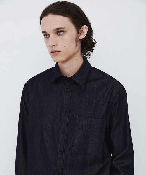 UNITED TOKYO(ユナイテッドトウキョウ)の「SILK DENIM RELAX SHIRT(シャツ/ブラウス・メンズ・ダークインディゴブルー・1/2)」の2枚目の写真