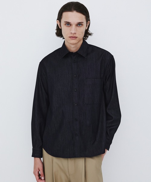 UNITED TOKYO(ユナイテッドトウキョウ)の「SILK DENIM RELAX SHIRT(シャツ/ブラウス・メンズ・ダークインディゴブルー・1/2)」の14枚目の写真