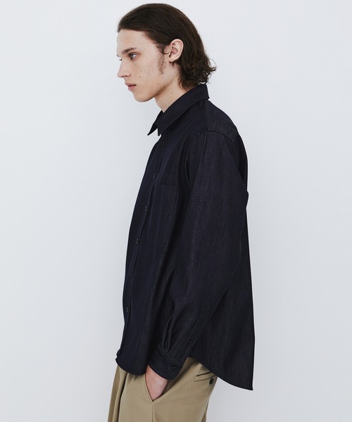 UNITED TOKYO(ユナイテッドトウキョウ)の「SILK DENIM RELAX SHIRT(シャツ/ブラウス・メンズ・ダークインディゴブルー・1/2)」の13枚目の写真