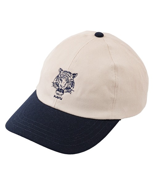 KAVU(カブー)の「KAVU/カブー 2tone Cap Tiger/ツートーンキャップ タイガー(キャップ・メンズ・ボルドー/エメラルド/ダークブルー・FREE)」の3枚目の写真