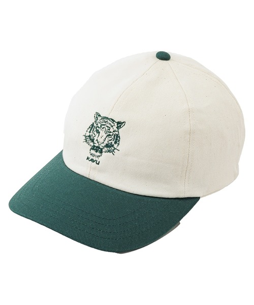 KAVU(カブー)の「KAVU/カブー 2tone Cap Tiger/ツートーンキャップ タイガー(キャップ・メンズ・ボルドー/エメラルド/ダークブルー・FREE)」の2枚目の写真