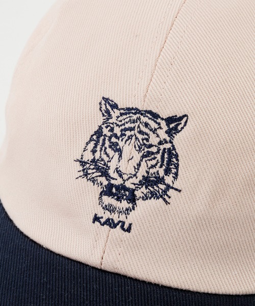KAVU(カブー)の「KAVU/カブー 2tone Cap Tiger/ツートーンキャップ タイガー(キャップ・メンズ・ボルドー/エメラルド/ダークブルー・FREE)」の8枚目の写真