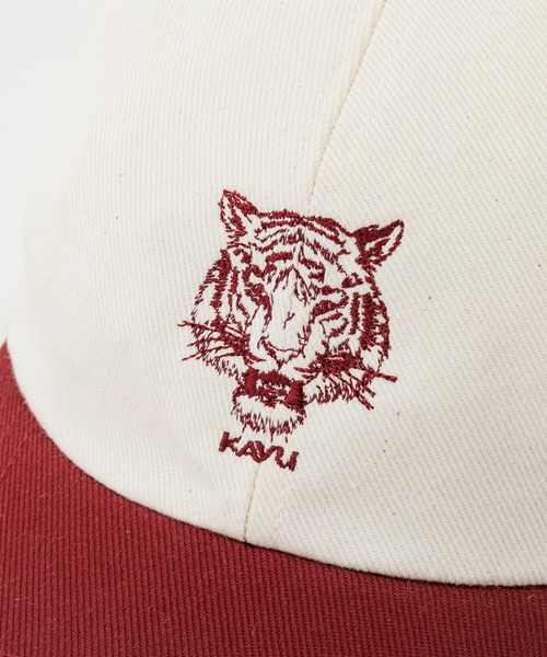 KAVU(カブー)の「KAVU/カブー 2tone Cap Tiger/ツートーンキャップ タイガー(キャップ・メンズ・ボルドー/エメラルド/ダークブルー・FREE)」の11枚目の写真
