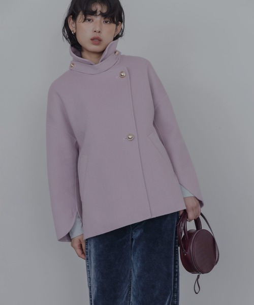 Eimee Law(エイミーロウ)の「ハンドメイドハーフコート(その他アウター・レディース・ベージュ/ブラック/ライトピンク・FREE)」の12枚目の写真