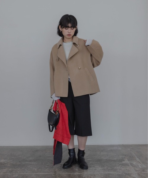 Eimee Law(エイミーロウ)の「ハンドメイドハーフコート(その他アウター・レディース・ベージュ/ブラック/ライトピンク・FREE)」の17枚目の写真