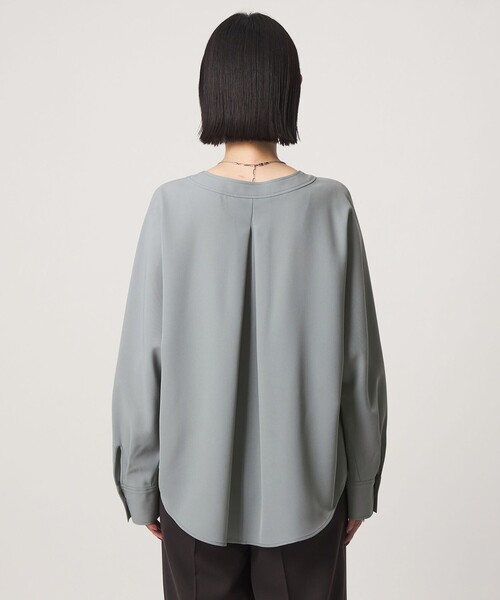 green label relaxing(グリーンレーベルリラクシング)の「ツイル ポケット シャツ マシンウォッシャブル ストレッチ(シャツ/ブラウス・レディース・ライトブルー/オフホワイト/ベージュ/ネイビー・FREE)」の20枚目の写真