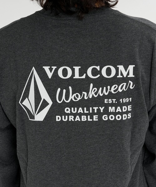 VOLCOM(ボルコム)の「VOLCOM メンズ WORKWEAR LS ロンT 【2026年秋冬モデル】/ボルコムバックプリント長袖ロンT(Tシャツ/カットソー・メンズ・スミクロ/オレンジ/ホワイト・MEDIUM/LARGE/X-LARGE)」の14枚目の写真