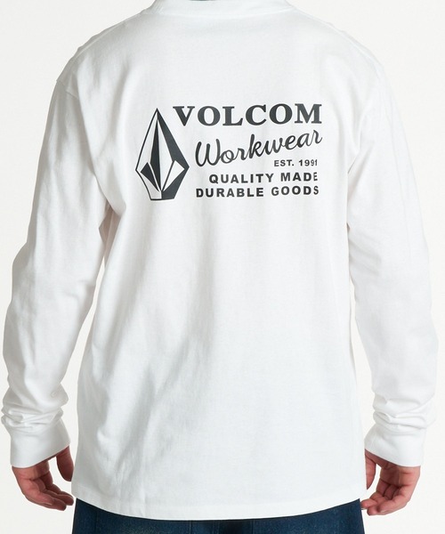 VOLCOM(ボルコム)の「VOLCOM メンズ WORKWEAR LS ロンT 【2026年秋冬モデル】/ボルコムバックプリント長袖ロンT(Tシャツ/カットソー・メンズ・スミクロ/オレンジ/ホワイト・MEDIUM/LARGE/X-LARGE)」の19枚目の写真
