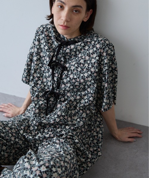 Libra Cue（リブラ キュー）の「ハーフスリーブヴィンテージオールインワン（つなぎ/オールインワン・レディース・その他1/ブラック・FREE）」の8枚目の写真