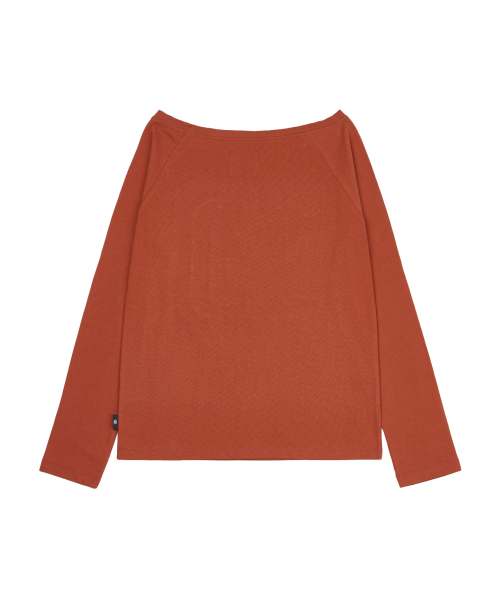 GILAARCHIVE（ギラアーカイブ）の「APPLIQUE STUD G LOGO LONG SLEEVE_ORANGE（Tシャツ/カットソー・レディース・その他・FREE）」の5枚目の写真