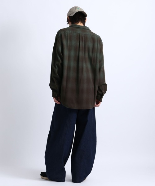RAGEBLUE(レイジブルー)の「GRADUATION CHECK SHIRTS / グラデーションチェックシャツ(シャツ/ブラウス・メンズ・マスタード/ダークブラウン/ブラック・MEDIUM/LARGE)」の20枚目の写真