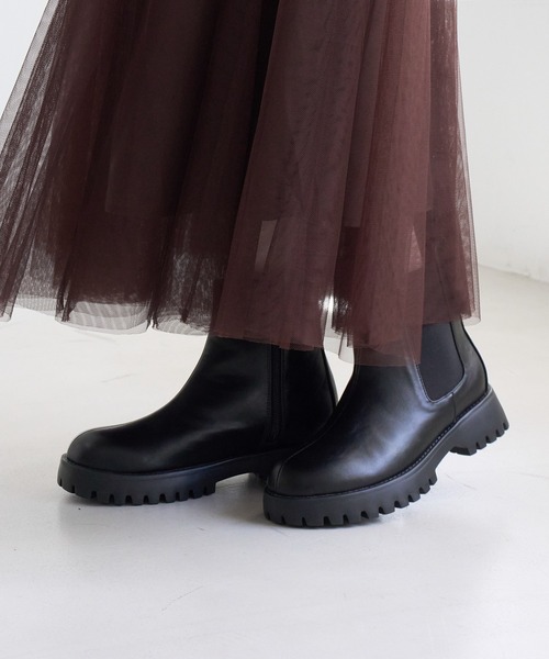 ROPE' PICNIC(ロペピクニック)の「【WEB限定サイズ】レザーライクサイドゴアブーツ/軽量(ブーツ・レディース・ダークブラウン/ブラック/ベージュ系その他・L/M/S)」の20枚目の写真