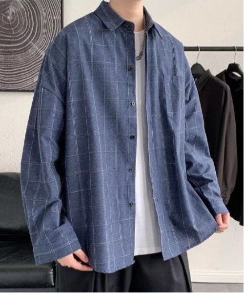 DOUBLE STEAL(ダブルスティール)の「DSウィンドウペンチェックオーバーシャツ(シャツ/ブラウス・メンズ・ブルー/チャコール/ブラック・X-LARGE/LARGE/MEDIUM)」の7枚目の写真
