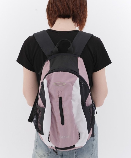 NOIAGO(ノイアゴ)の「◇NOIAGO◇ブランド直輸入正規品/マルチロゴ バックパック multi logo backpack(バックパック/リュック・レディース・ピンク/ブラック/グレー・FREE)」の1枚目の写真