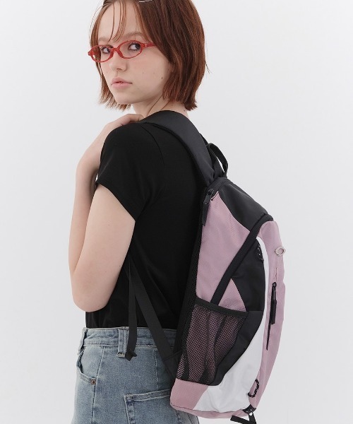 NOIAGO(ノイアゴ)の「◇NOIAGO◇ブランド直輸入正規品/マルチロゴ バックパック multi logo backpack(バックパック/リュック・レディース・ピンク/ブラック/グレー・FREE)」の16枚目の写真