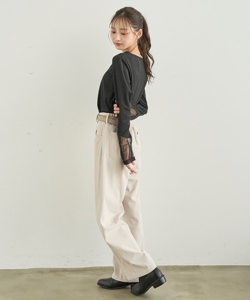 mil(ミル)の「コーデュロイ カーブパンツ 【588230】(その他パンツ・レディース・ブラウン/チャコールグレー/アイボリー・FREE/M-Regular/S-Short/S-Regular/M-Short)」の5枚目の写真