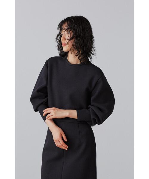YLEVE(イレーヴ)の「YLEVE / TWEEDY BONDING JERSEY BL(シャツ/ブラウス・レディース・ホワイト/ブラック/ネイビー・0/1/2)」の22枚目の写真