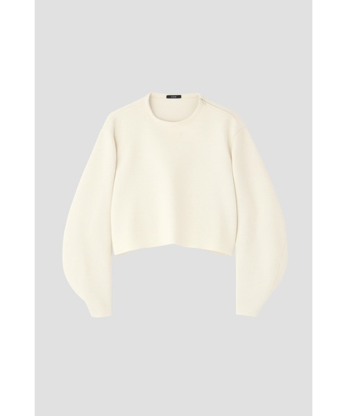 YLEVE(イレーヴ)の「YLEVE / TWEEDY BONDING JERSEY BL(シャツ/ブラウス・レディース・ホワイト/ブラック/ネイビー・0/1/2)」の7枚目の写真