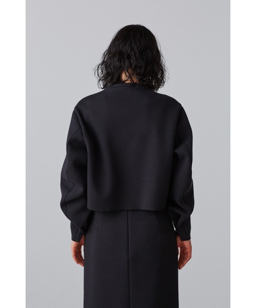 YLEVE(イレーヴ)の「YLEVE / TWEEDY BONDING JERSEY BL(シャツ/ブラウス・レディース・ホワイト/ブラック/ネイビー・0/1/2)」の13枚目の写真
