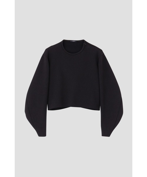 YLEVE(イレーヴ)の「YLEVE / TWEEDY BONDING JERSEY BL(シャツ/ブラウス・レディース・ホワイト/ブラック/ネイビー・0/1/2)」の15枚目の写真