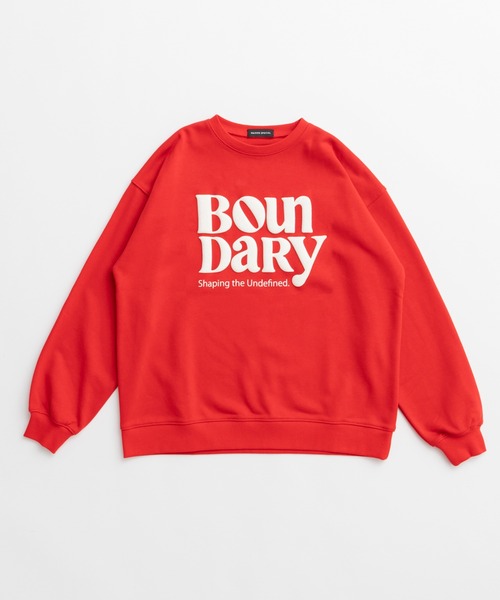 MAISON SPECIAL（メゾンスペシャル）の「【26WINTER PRE-ORDER】BOUNDARY Embossed Sweatshirt/BOUNDARYエンボススウェット（スウェット・レディース・ブラック/グレー/レッド・FREE）」の20枚目の写真