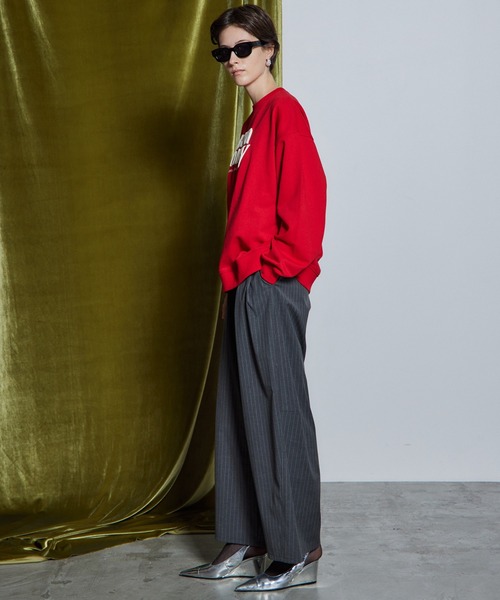 MAISON SPECIAL（メゾンスペシャル）の「【26WINTER PRE-ORDER】BOUNDARY Embossed Sweatshirt/BOUNDARYエンボススウェット（スウェット・レディース・ブラック/グレー/レッド・FREE）」の17枚目の写真