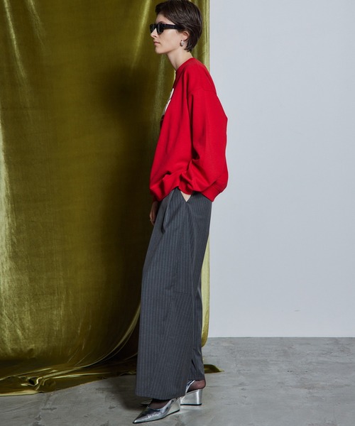 MAISON SPECIAL（メゾンスペシャル）の「【26WINTER PRE-ORDER】BOUNDARY Embossed Sweatshirt/BOUNDARYエンボススウェット（スウェット・レディース・ブラック/グレー/レッド・FREE）」の18枚目の写真