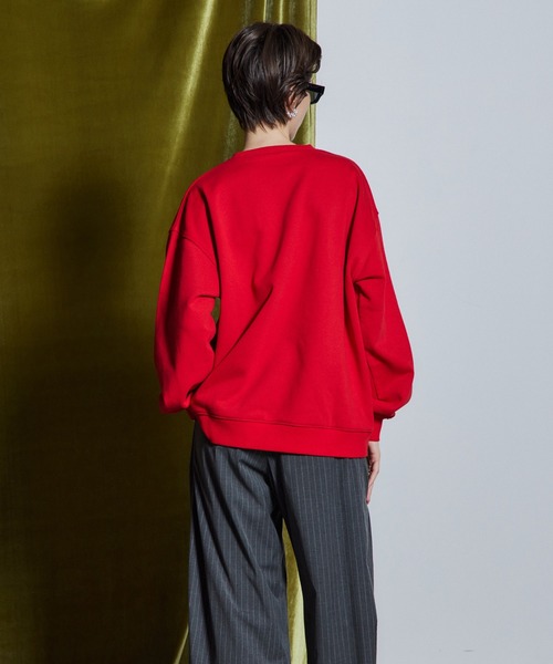 MAISON SPECIAL（メゾンスペシャル）の「【26WINTER PRE-ORDER】BOUNDARY Embossed Sweatshirt/BOUNDARYエンボススウェット（スウェット・レディース・ブラック/グレー/レッド・FREE）」の19枚目の写真