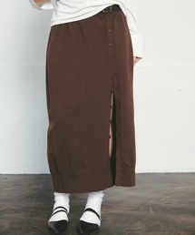 FEI-LANG（フェイラン）の「buttoned knit wrap skirt（スカート）」