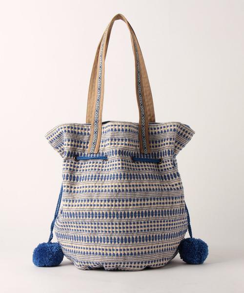 UNITED ARROWS（ユナイテッドアローズ）の「トートバッグ ダブルポンポン◆（トートバッグ・レディース・ケリー/コバルトブルー・FREE）」の2枚目の写真