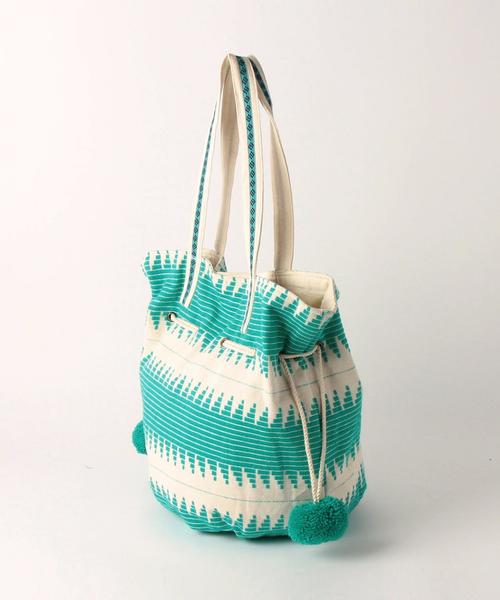 UNITED ARROWS（ユナイテッドアローズ）の「トートバッグ ダブルポンポン◆（トートバッグ・レディース・ケリー/コバルトブルー・FREE）」の4枚目の写真