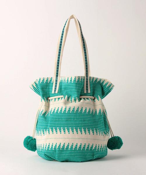 UNITED ARROWS（ユナイテッドアローズ）の「トートバッグ ダブルポンポン◆（トートバッグ・レディース・ケリー/コバルトブルー・FREE）」の5枚目の写真